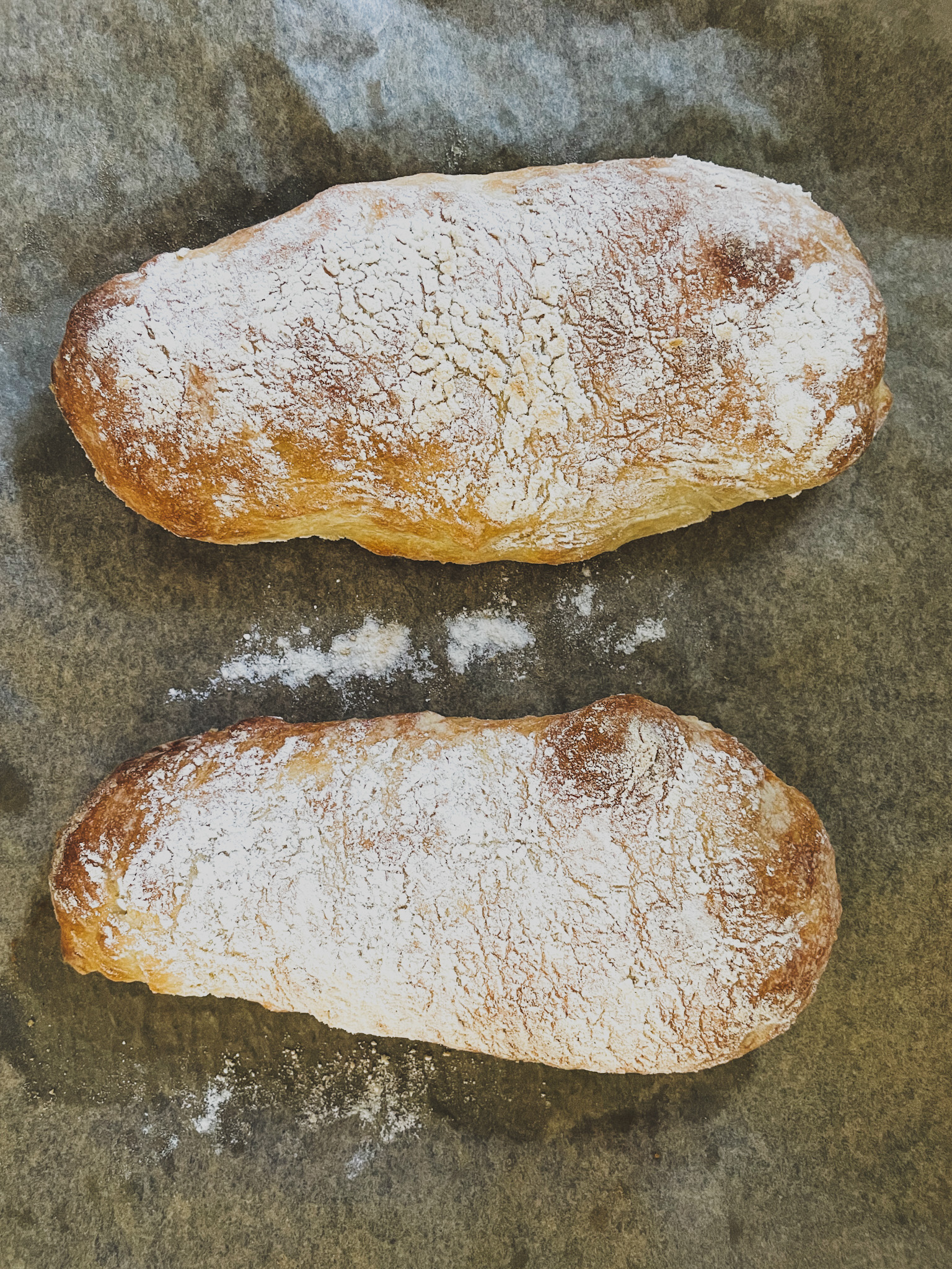 2 Ciabatta vue de haut